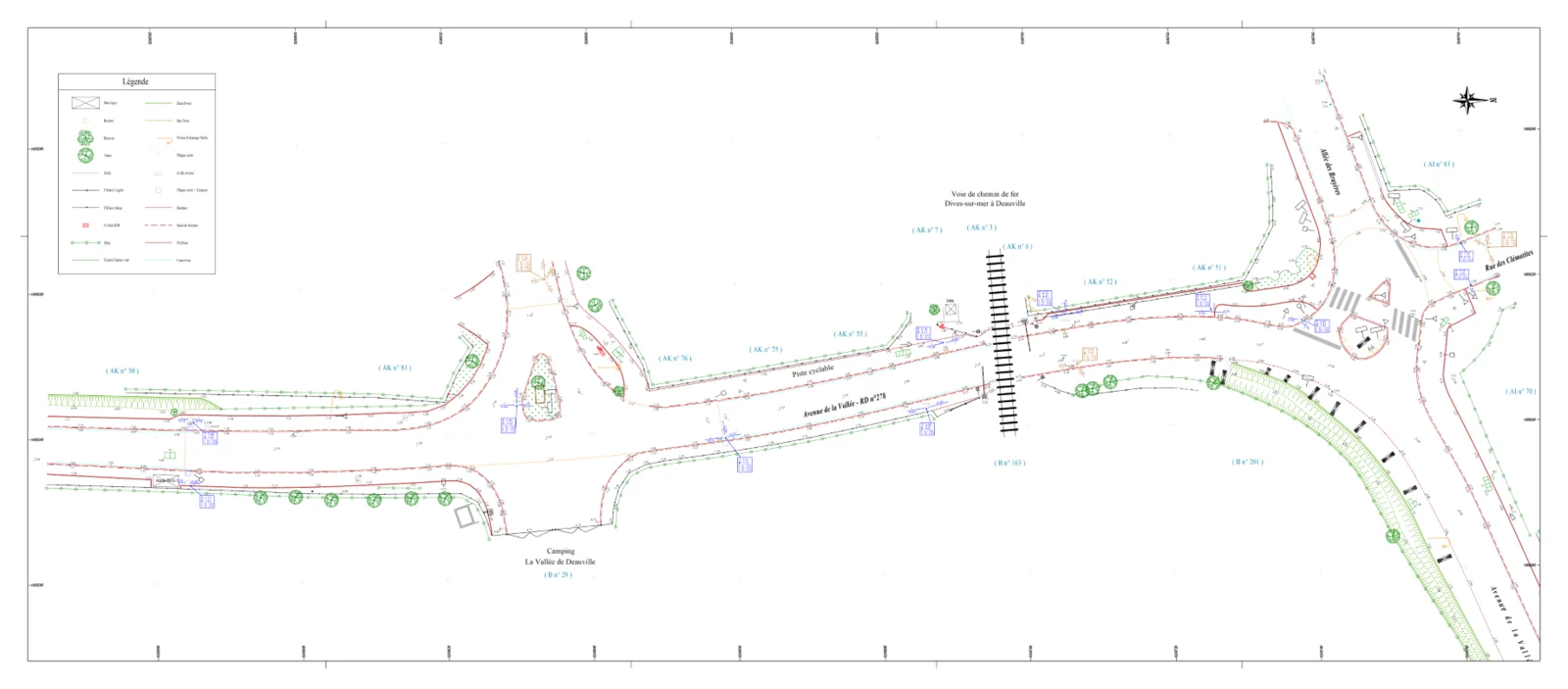 Exemple de relevé de corps de rue transmis par le cabinet